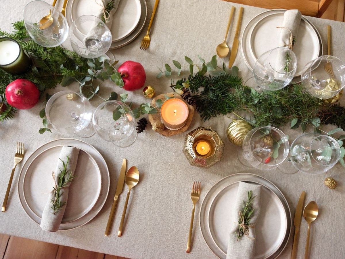 Tips para decorar una mesa de Navidad